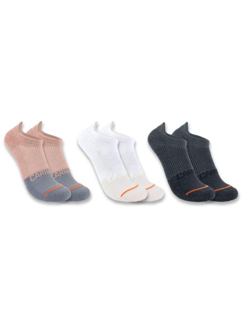 Carhartt Women's Midweight No Show Sock 3-Pack