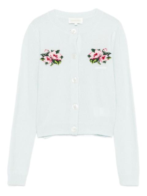SHUSHU/TONG floral-embroidered cardigan