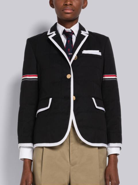 Thom Browne Waterproof Cotton Twill Lightweight Down Sport Coat