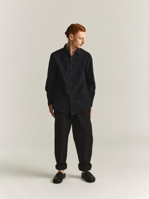 CASEY/CASEY BIG RACCOURCIE SHIRT - H COT - DARK NAVY