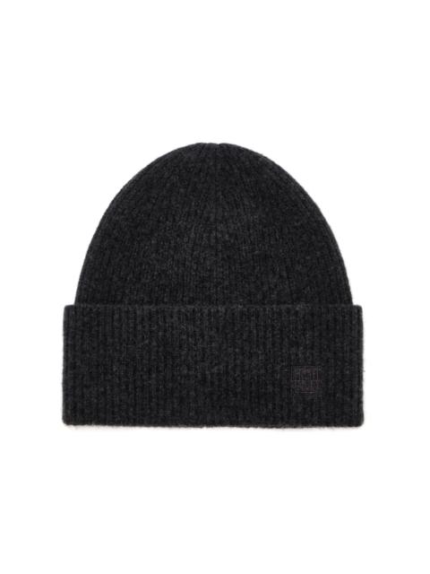 Totême Ribbed Wool-Cashmere Beanie grey