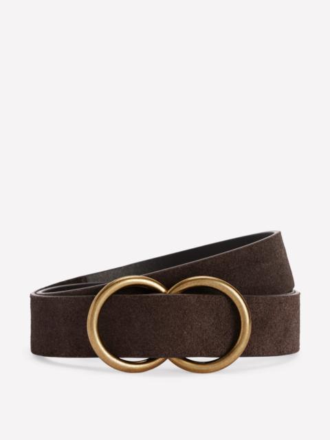 BODEN Double Ring Belt-Chocolate