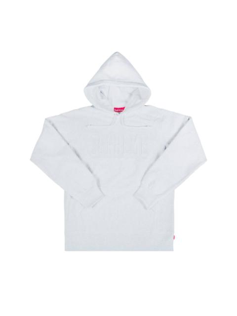 Supreme Embroidered Outline Hooded Sweatshirt 'Grey'