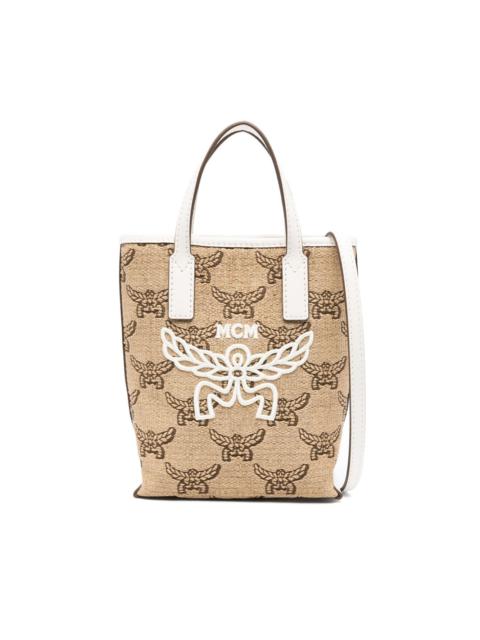MCM logo-embroidered tote bag