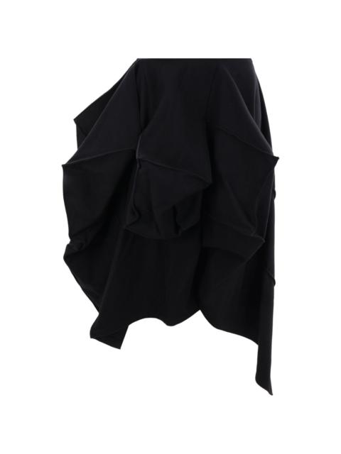 Yohji Yamamoto asymmetric-design skirt