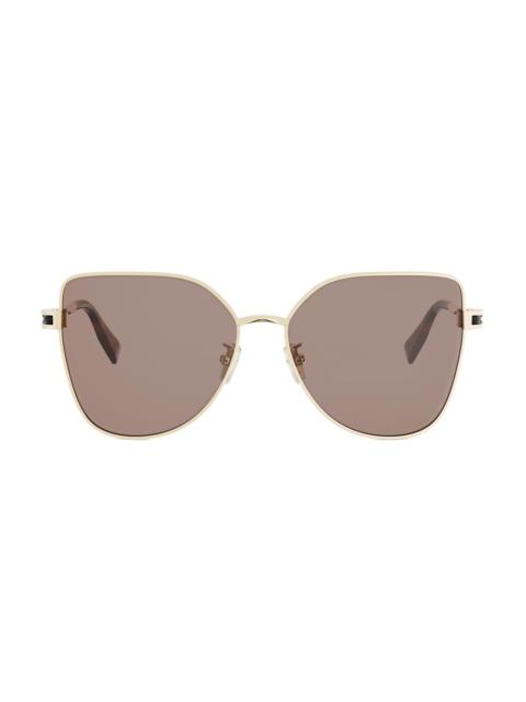 BVLGARI Women's B. Zero1 57MM Square Sunglasses - Goldother Brown