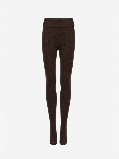 MAGDA BUTRYM Legging tights in dark brown