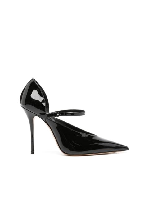 CASADEI 100mm Scarlet Jolly leather pumps