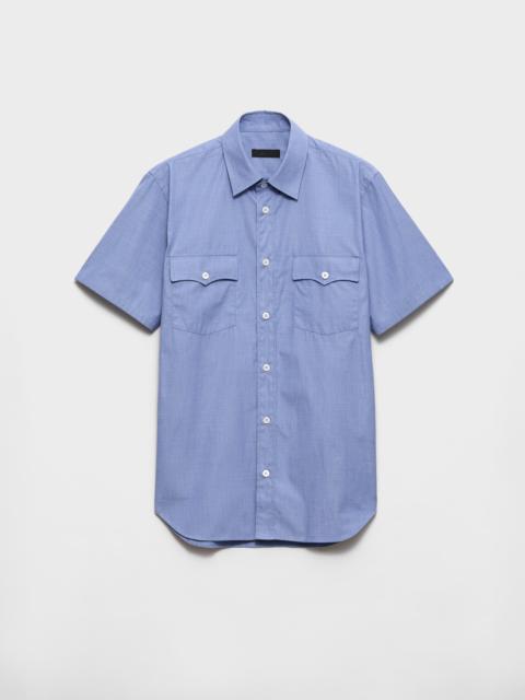 Prada Short-sleeved cotton shirt