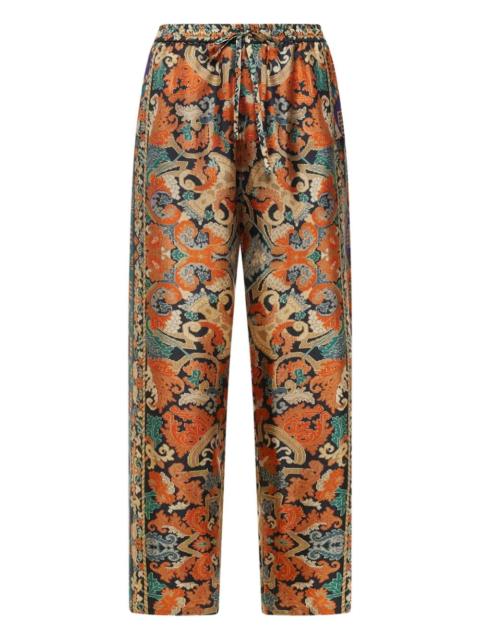 Pierre-Louis Mascia paisley-print drawstring-waist trousers