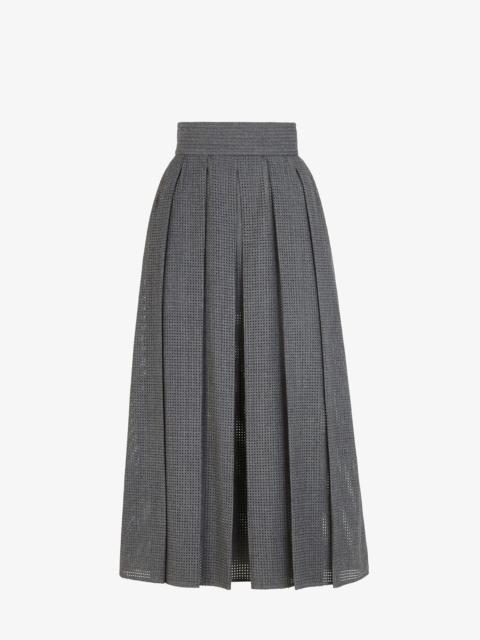FENDI Gray flannel skirt