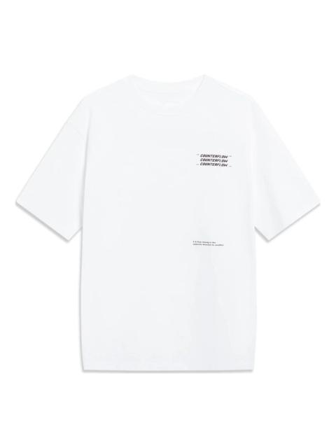 Li-Ning Counterflow Graphic T-shirt 'White' AHST537-1