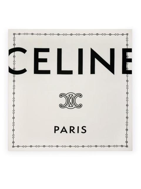 CELINE SILK TWILL SCARF