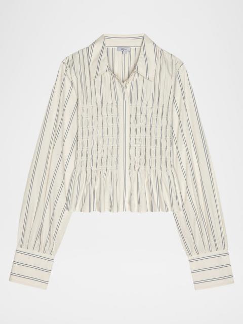 Rails Bradshaw Smocked Long-Sleeve Shirt