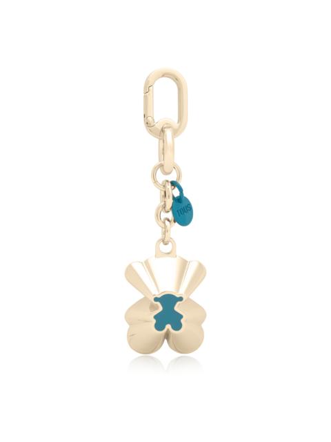 TOUS Turquoise and gold-colored Key Ring TOUS Trunk Bear