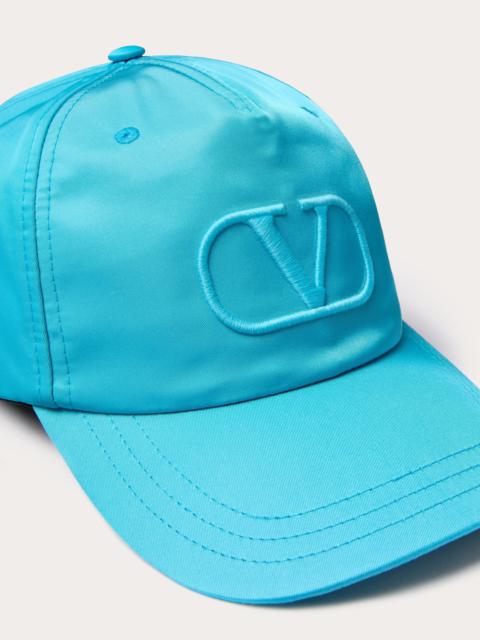 VLOGO SIGNATURE NYLON BASEBALL CAP WITH VLOGO EMBROIDERY