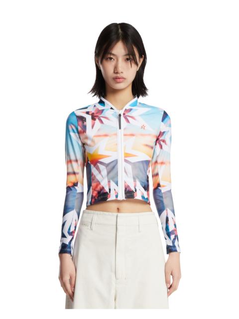 PERFECT MOMENT Multicolor Zip-Up Sport Top