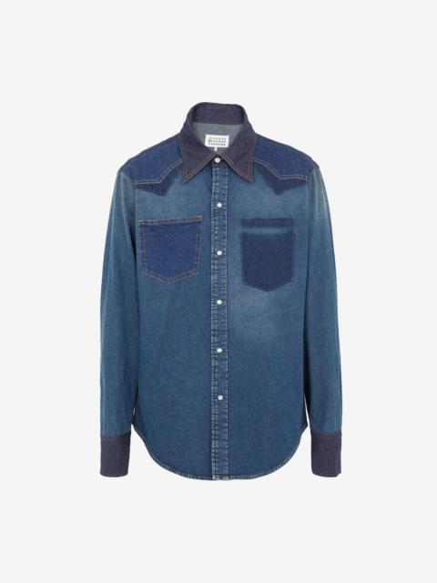 Maison Margiela Denim slip technique' denim shirt
