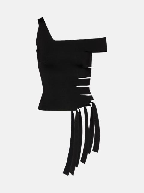 MUGLER Asymmetric cut-out top