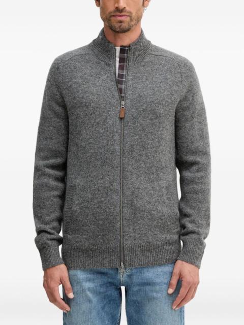 Barbour zip-fastening cardigan