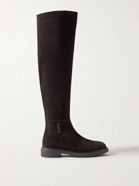 Gianvito Rossi Suede over-the-knee boots