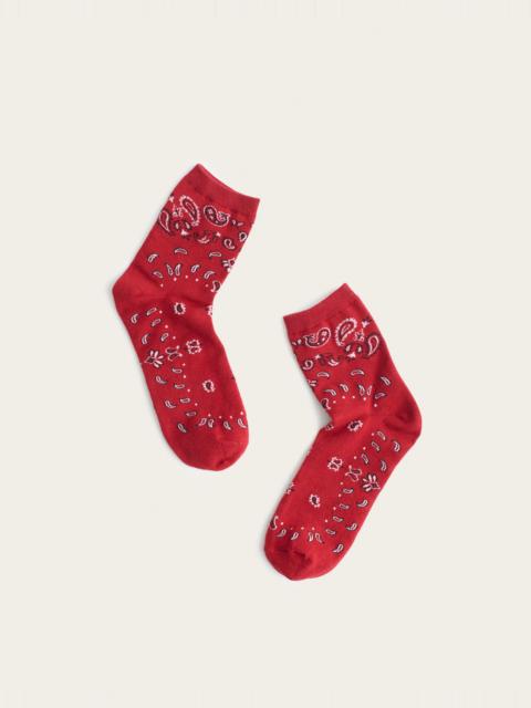 Madewell Bandana-Print Ankle Socks