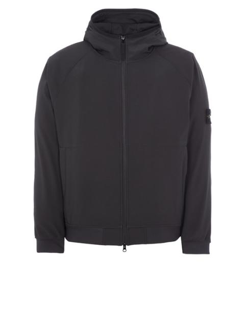 Black stone island soft shell best sale