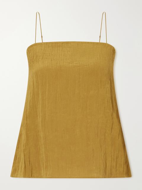 Tibi Crinkle Charmeuse Tank