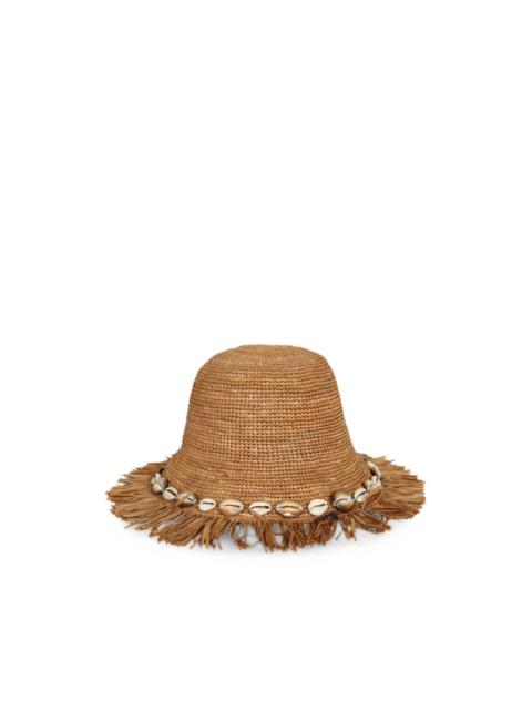 Alanui shell-embellished fringed hat