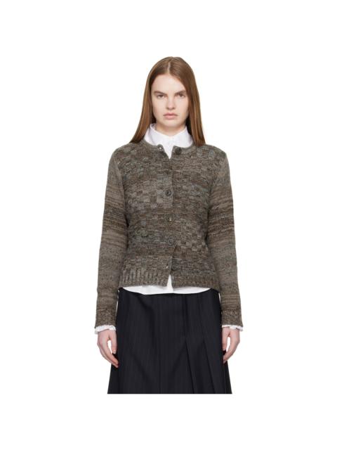 Maison Margiela Brown Knit Cardigan