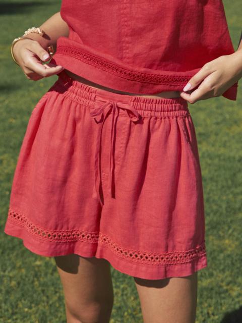 Splendid Stella Linen Trim Short