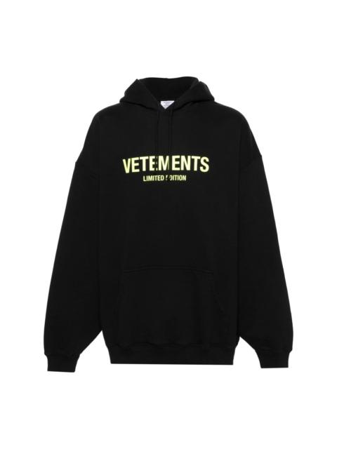 VETEMENTS logo-print jersey hoodie