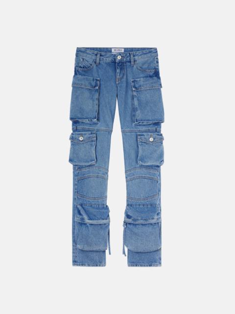 THE ATTICO ''ESSIE'' WASHED BLUE LONG PANTS