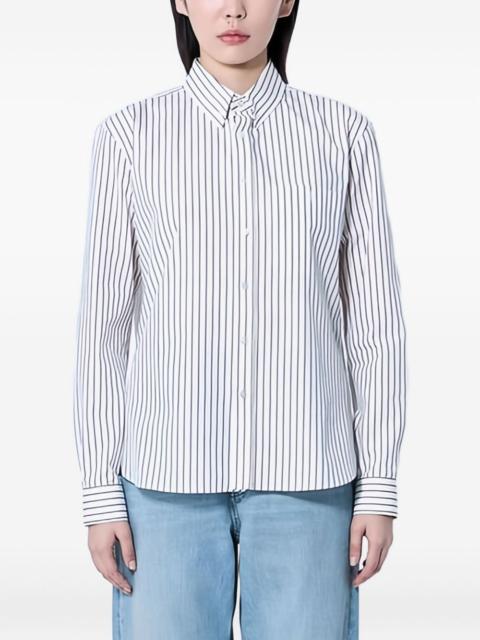 SAINT LAURENT striped cotton shirt