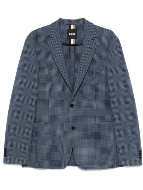 BOSS 프린스-of-Wales-check blazer