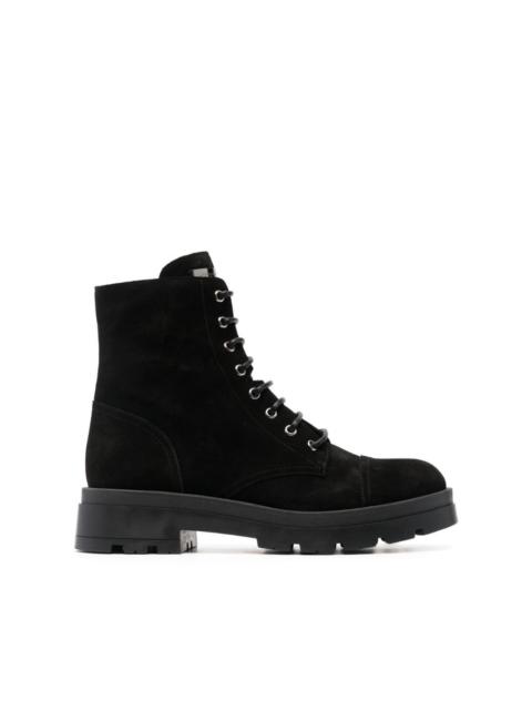 Rombos suede combat boots
