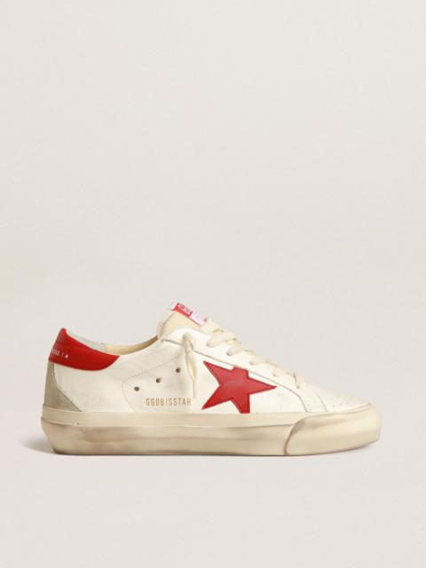 Men’s Super-Star LTD in nappa leather with red star and heel tab