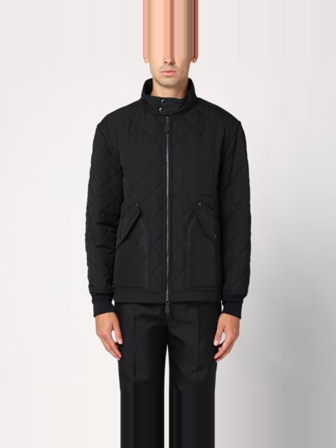 Black quilted jacket