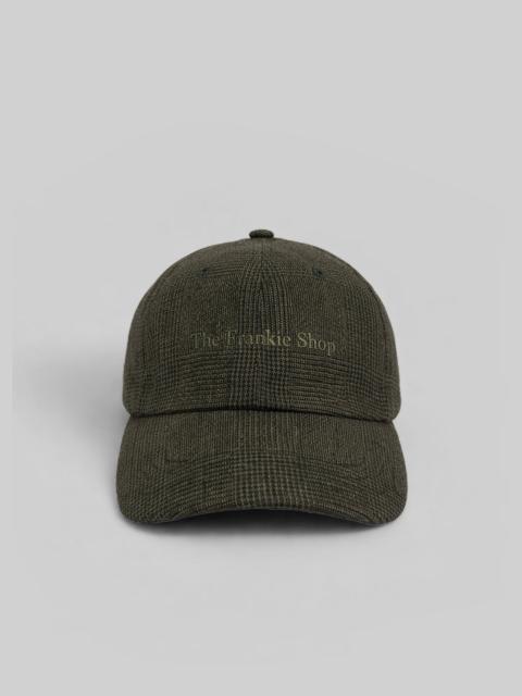 The Frankie Shop Frankie Baseball Cap - Olive Glen Plaid