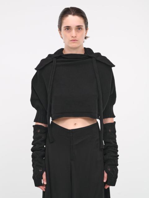 Yohji Yamamoto Hooded Pullover & Arm Warmers