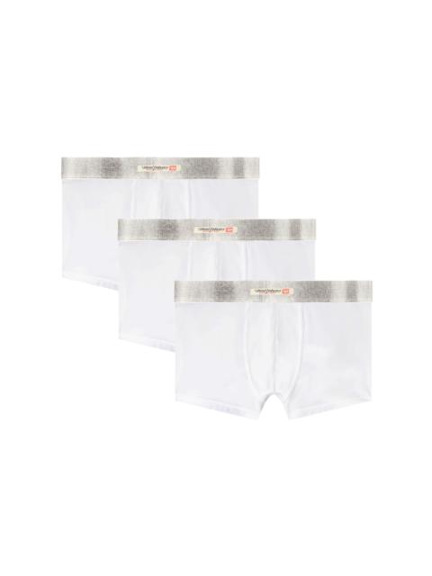 Diesel THREE-PACK OF STRETCH COTTON BOXER BRIEFS WITH SATIN WAISTBAND