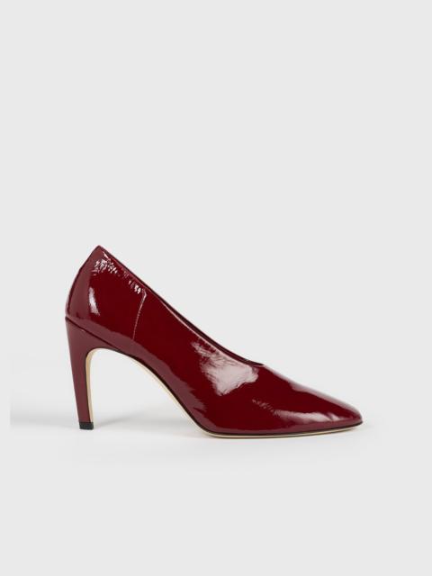 TOTEME Slip naplack pumps cherry
