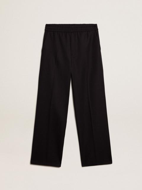 Golden Goose Men’s joggers in dark blue wool