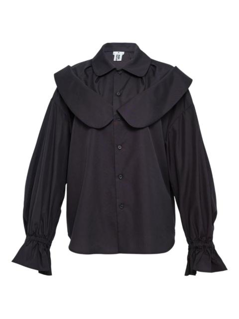 Noir Kei Ninomiya ruffled broad cotton top