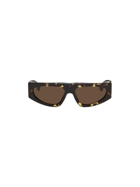 Brown Rectangular Sunglasses