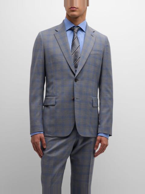 Men's Tailored Fit Check Suit