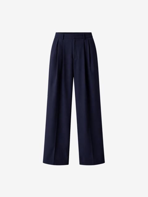 The Frankie Shop Canmore Pleated Trousers - Navy
