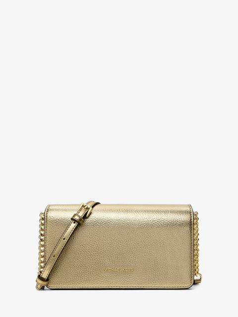 MICHAEL KORS Jet Set Travel Medium Metallic Crossbody Bag