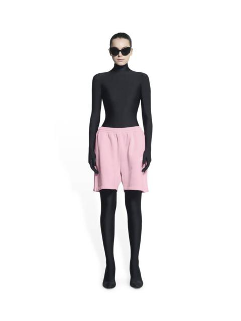 BALENCIAGA Men's Cities Saint Tropez Sweat Shorts in Pink