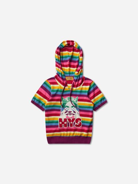 Hysteric Glamour Women's See No Evil Braided Hoodie Multicolor